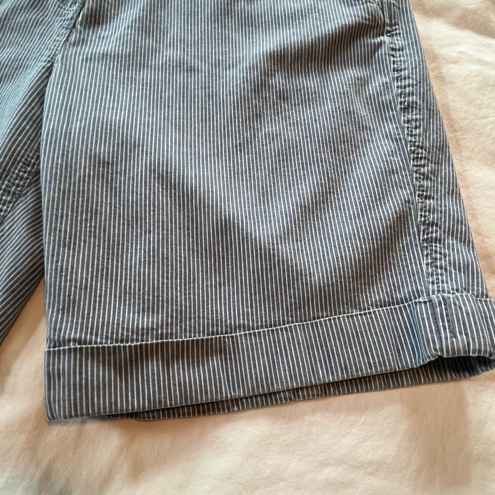 Classic Blue Striped Women's Shorts - Picture 7 of 11